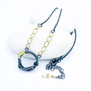 Blue Topaz Nest Necklace - Celestial Nest Talisman