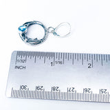 Blue Topaz and Chalcedony Nest Earrings - Lunar Tide Talisman