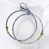 Sterling Silver Hoop Earrings Large - Creation Talisman