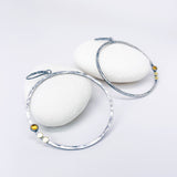 Sterling Silver Hoop Earrings Large - Creation Talisman