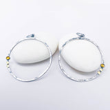 Sterling Silver Hoop Earrings Large - Creation Talisman