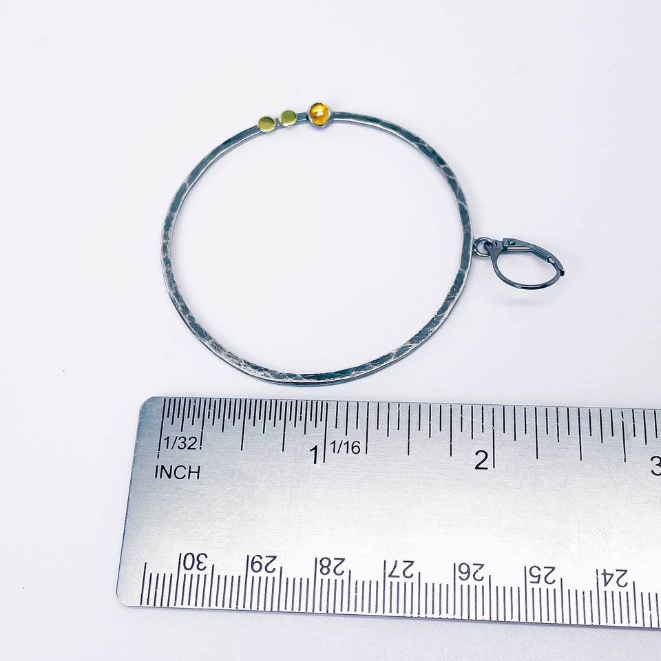 Sterling Silver Hoop Earrings Large - Creation Talisman