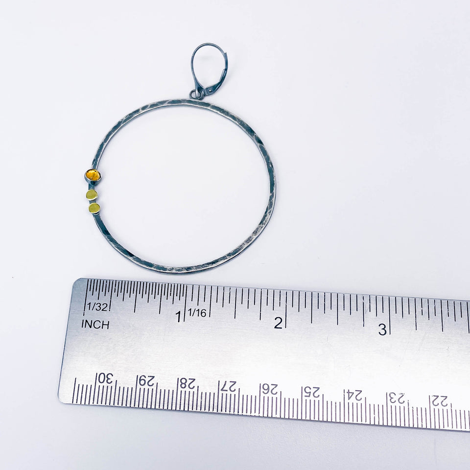 Sterling Silver Hoop Earrings Large - Creation Talisman