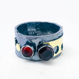 Holy Gold Garnet Ring Size 7 - Transformation Talisman