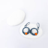 Sterling Silver Spiny Oyster Nest Earrings - Sunset Nest