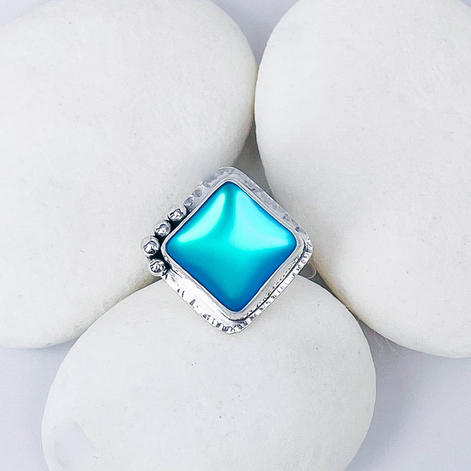 Sterling Silver Aurora Crystal Ring (Adj.) - Inner Light Talisman