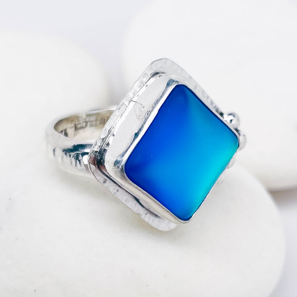 Sterling Silver Aurora Crystal Ring (Adj.) - Inner Light Talisman