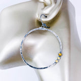 Sterling Silver Hoop Earrings Large - Creation Talisman