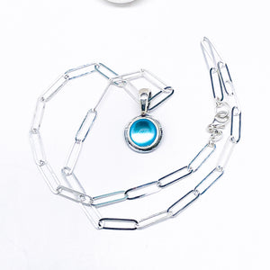 Opalite Sterling Silver Necklace | Reversible Necklace