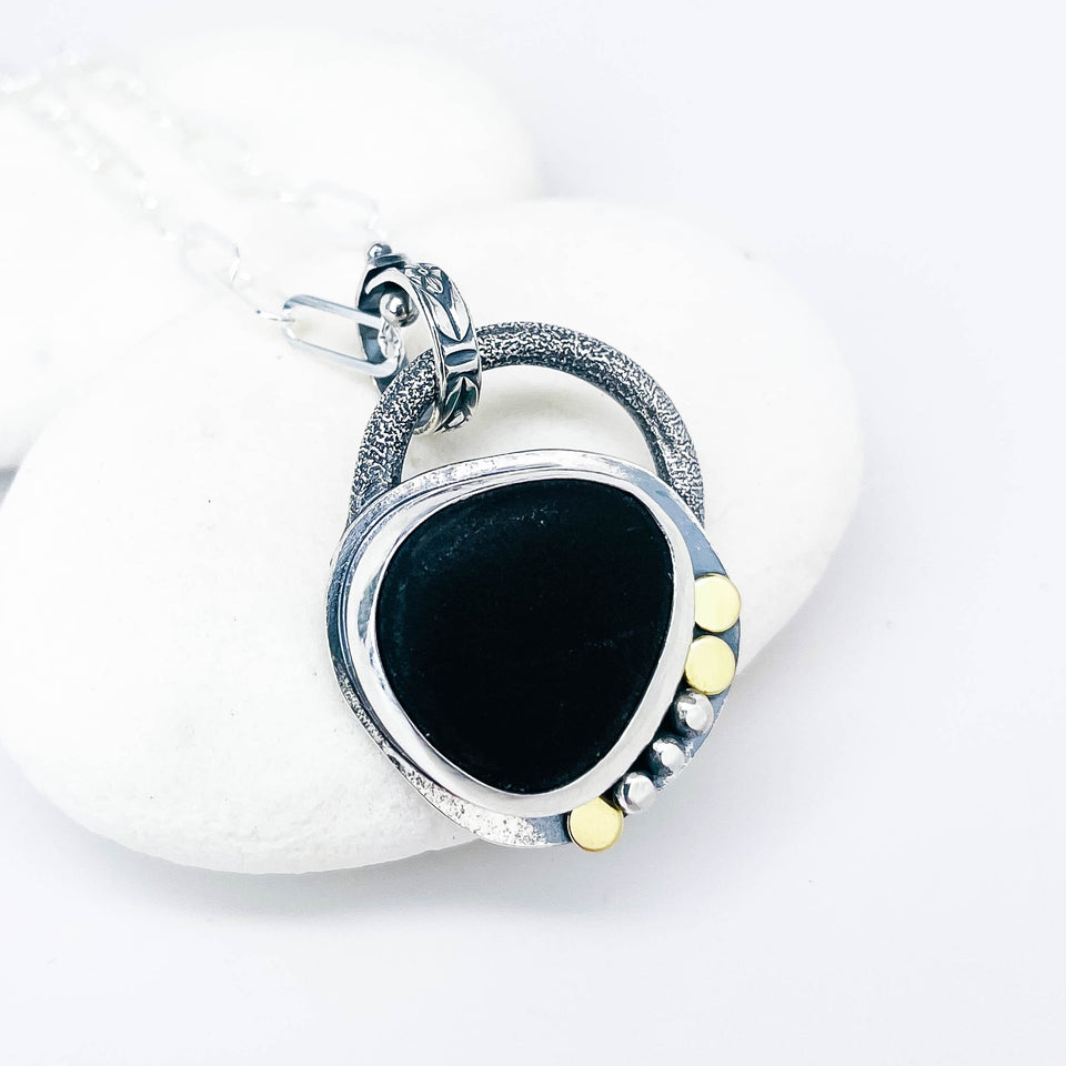 Sterling Silver Basalt Necklace | Keeper Of Magic Talisman