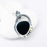 Sterling Silver Basalt Necklace | Keeper Of Magic Talisman