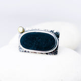 Sterling Silver Basalt Ring - Protection Talisman