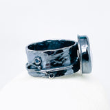 Sterling Silver Freshwater Pearl Ring - Intuition Talisman Size 7