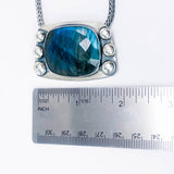 Sterling Silver Labradorite Pendant Necklace - Presence Talisman