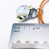 Sterling Silver Mabe Pearl Necklace - Stillness Talisman