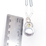Sterling Silver Coin Pearl Pendant Necklace - Inspire Necklace