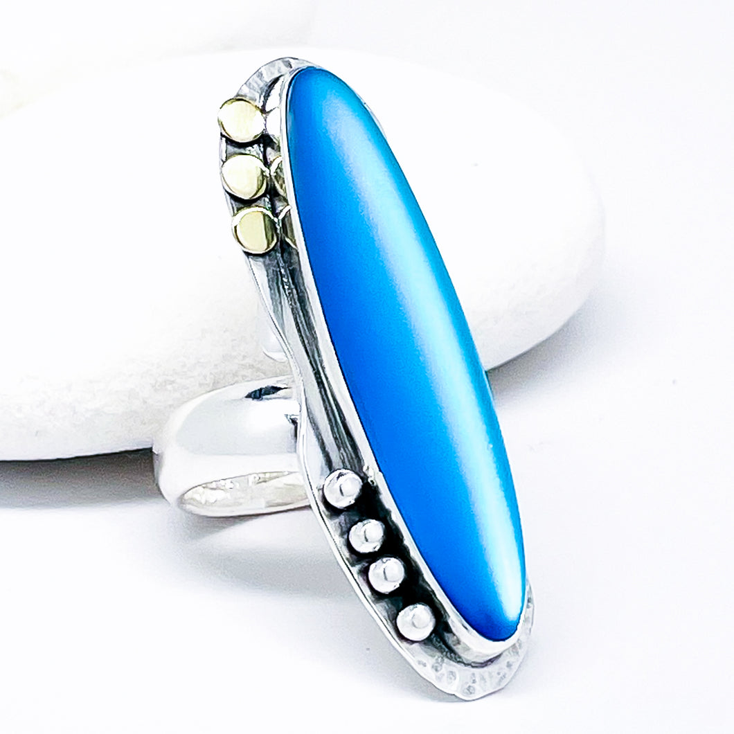 Sterling Silver Opalite Rings Sizes 6.5-8.5