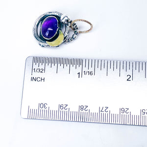 Amethyst Pendant Necklace - Twilight Sentinel Talisman