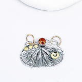 Sterling Silver Mimosa Pendant Necklace - Anastasia Topaz, Gold
