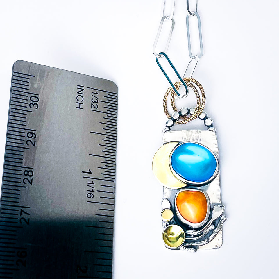 Aurora's Crescent Talisman Necklace 2