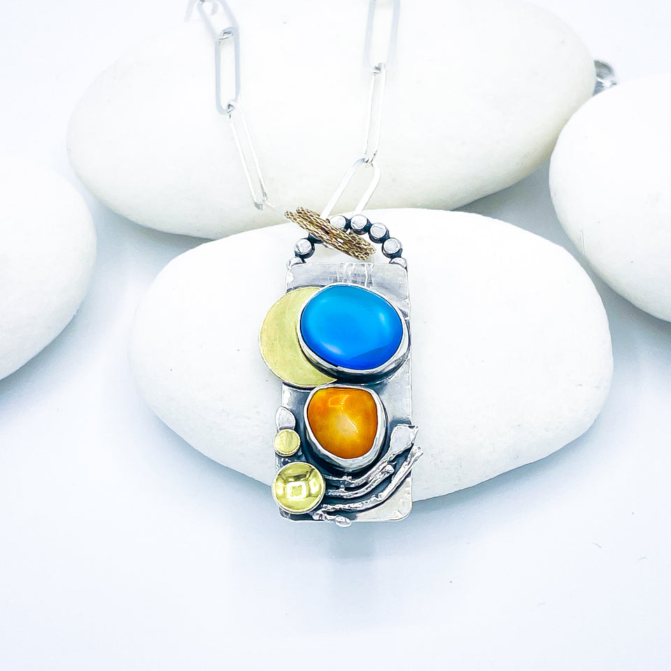 Aurora's Crescent Talisman Necklace 2