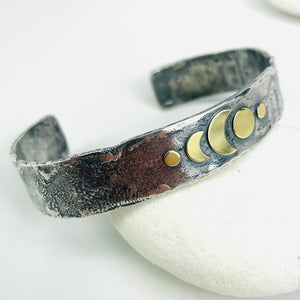Celestial Cuff Bracelet Sterling Silver