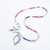 Peace & Love Rainbow Stones Necklace