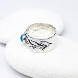 Sterling Silver Celestial Branch Ring - Wide Band Ring Size 7