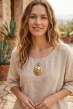 Bronze Cherry Blossom Necklace | Blossom Of Becoming Talisman