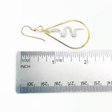 Gold & Silver Serpent Earrings