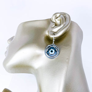Sterling Silver Evil Eye Earrings - Nest Eyes
