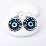 Sterling Silver Evil Eye Earrings - Nest Eyes