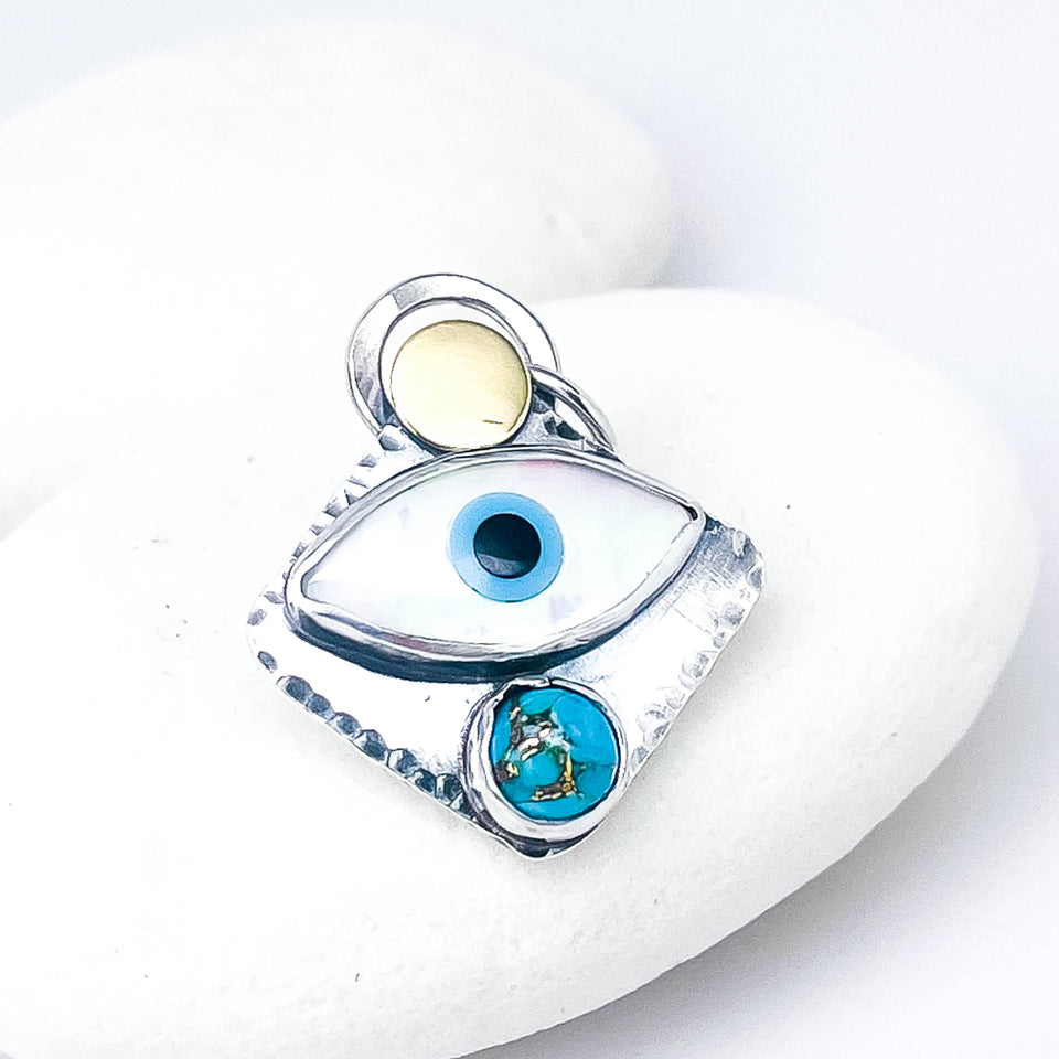 Evil Eye Pendant Necklace - Intuition Talisman