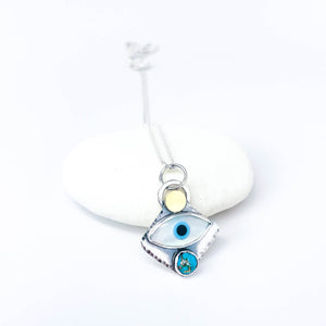 Evil Eye Pendant Necklace - Intuition Talisman