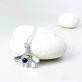 Sterling Silver Ginkgo Pendants Crescent Moon | Ginkgo Soul Resilience Talisman