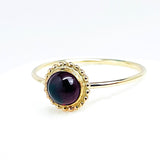 Gold Stackable Rings with Gemstones