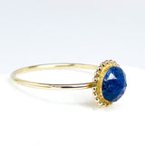 Gold Stackable Rings with Gemstones