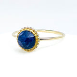 Gold Stackable Rings with Gemstones