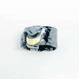 Gunmetal Sterling Silver Serpent Ring Size 8 1/2 Spiritual Insight Talisman