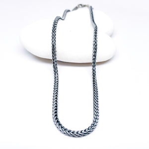 18" Sterling Silver Oxtail Chain