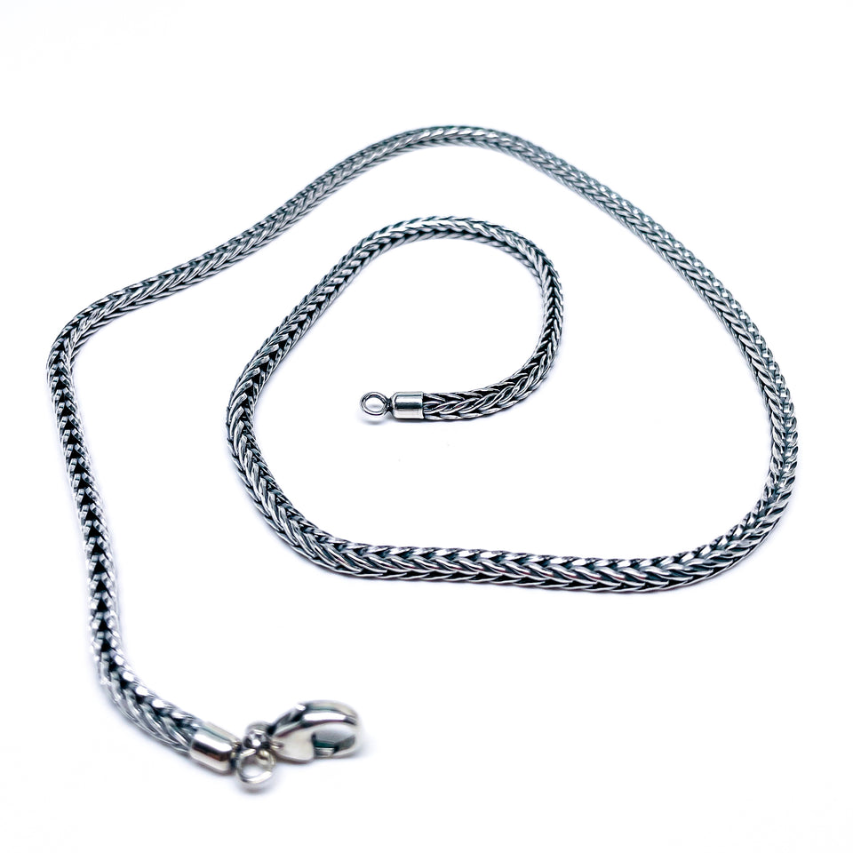 18" Sterling Silver Oxtail Chain