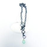 Chunky Chain Necklace with Chalcedony