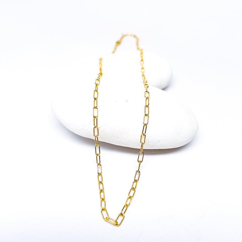 Gold Paper Clip Chains