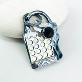 Gunmetal Sterling Silver Holy Gold Totem Necklace
