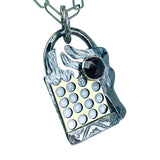 Gunmetal Sterling Silver Holy Gold Totem Necklace