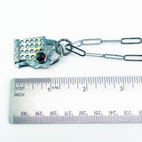 Gunmetal Sterling Silver Holy Gold Totem Necklace