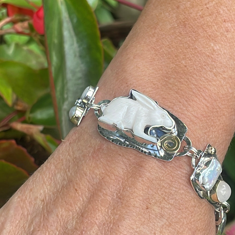 Multi Stone Bracelet | Lucky Rabbit - DawnsArtisanJewelry.com