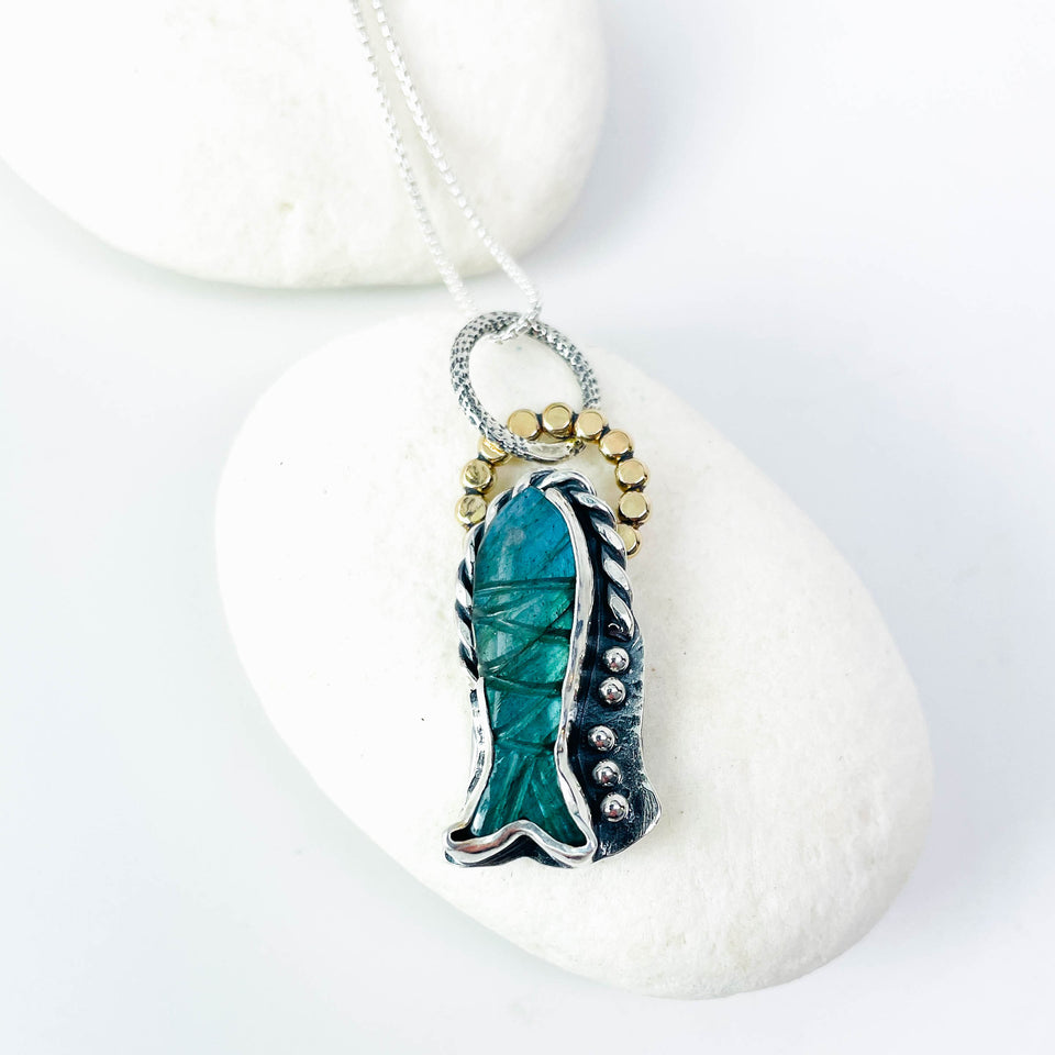 Labradorite Fish Pendants | Stillness Talisman