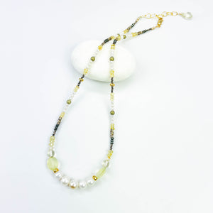 Pearl Multi Stone Necklace - DawnsArtisanJewelry.com