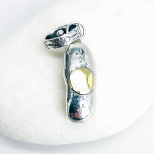 Recycled Sterling Pendant Nugget Pendant